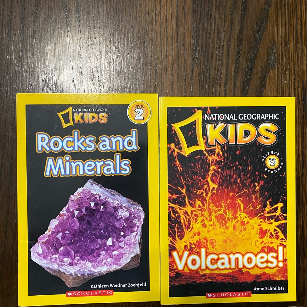 National Geographic Kids Rocks and Volcanoes Books Reader Level 2
